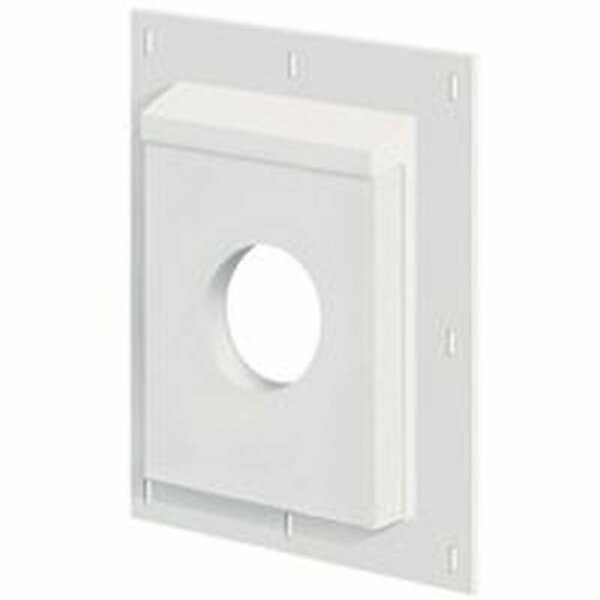 Builders Edge 3SMU811TW4 Mounting Block, 14-1/4 in L, 11-9/16 in W, Fiber Cement, White 3SMU811P4